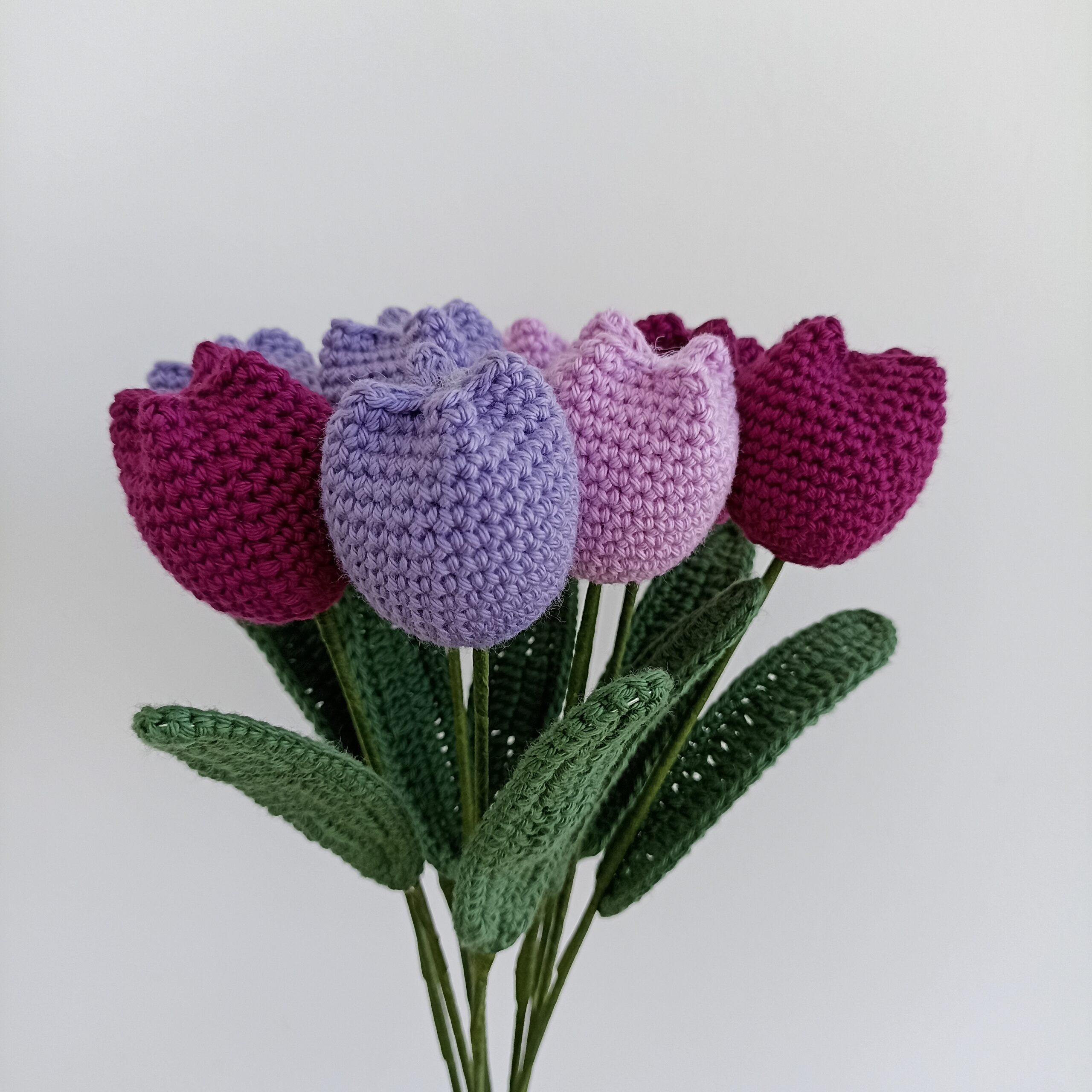 Crochet tulips