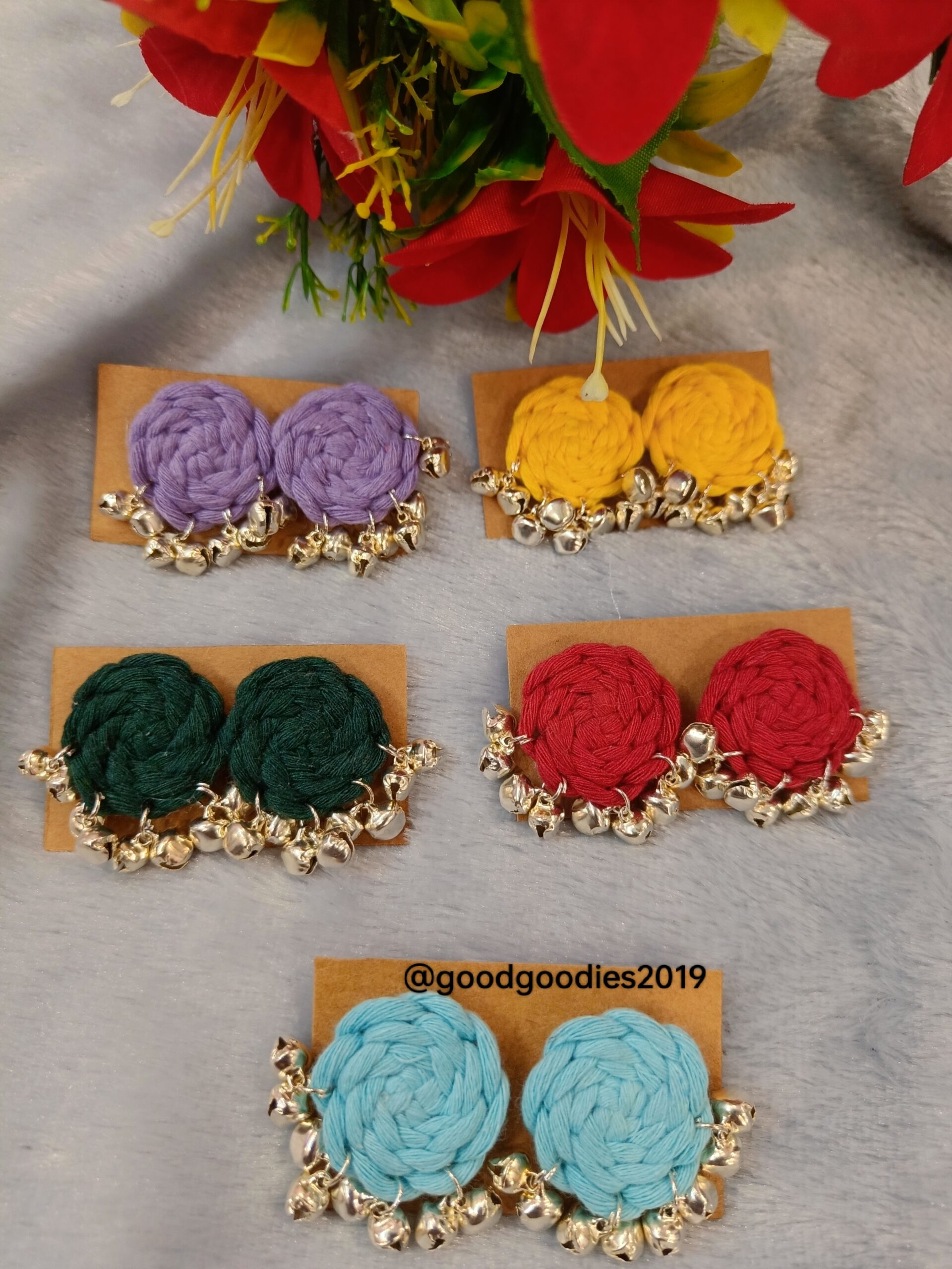 Woolen earrings sale