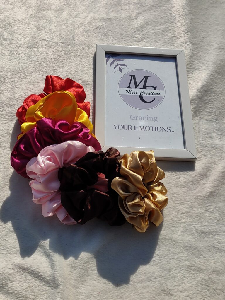 Satin Scrunchies / Scrunchie Combo / Gift for her / Gift hampers.