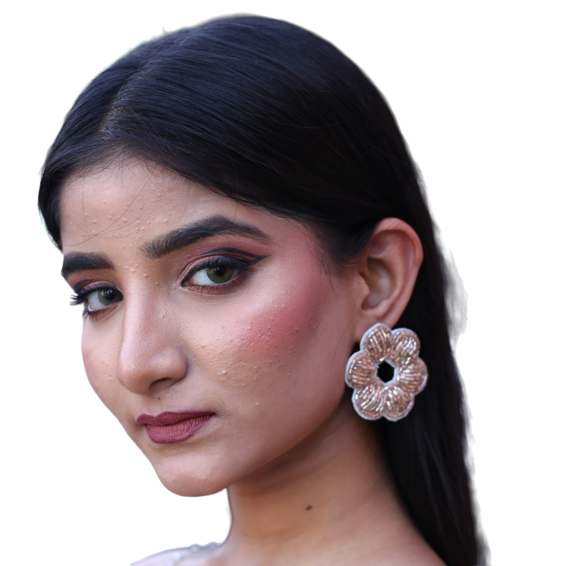 PGYG Peach Star Handmade Designer Earring For Women And Girls HE06