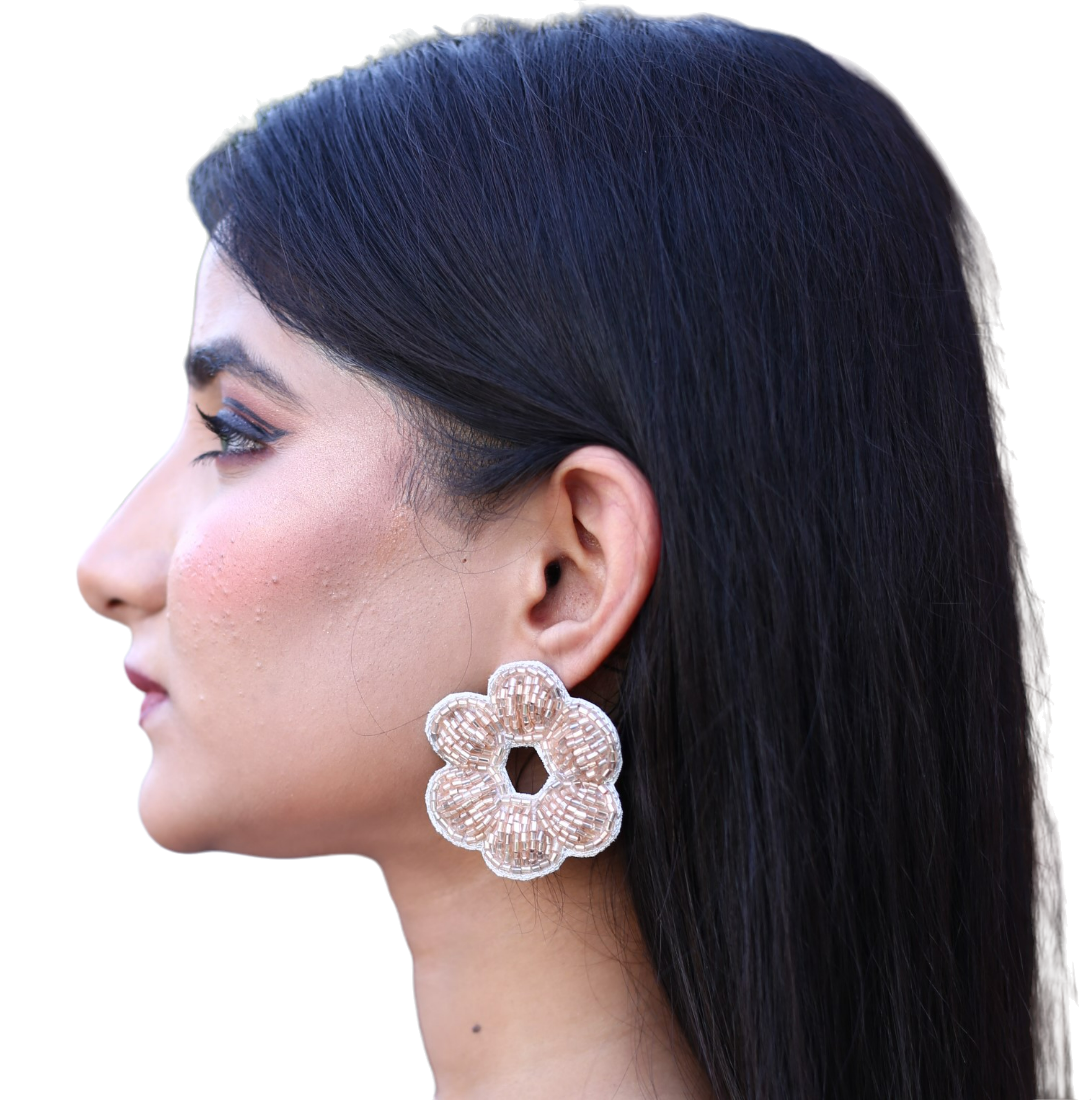 PGYG Peach Star Handmade Designer Earring For Women And Girls HE06 - Image 2