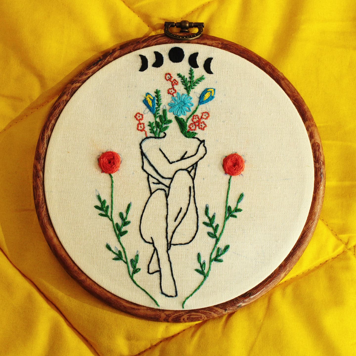 12 inch wooden embroidery hoop - 30 cm hoop