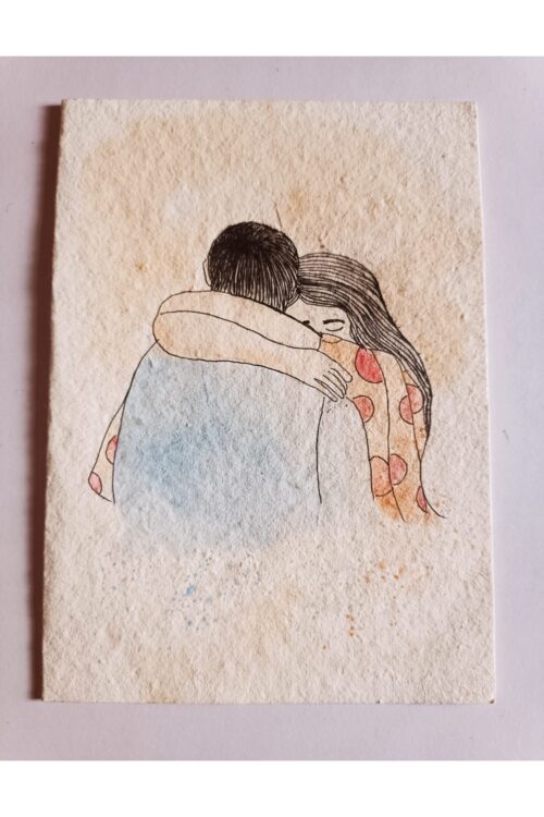 Valentine's Day poster with frame- Couple