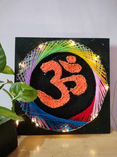 Om string art painting