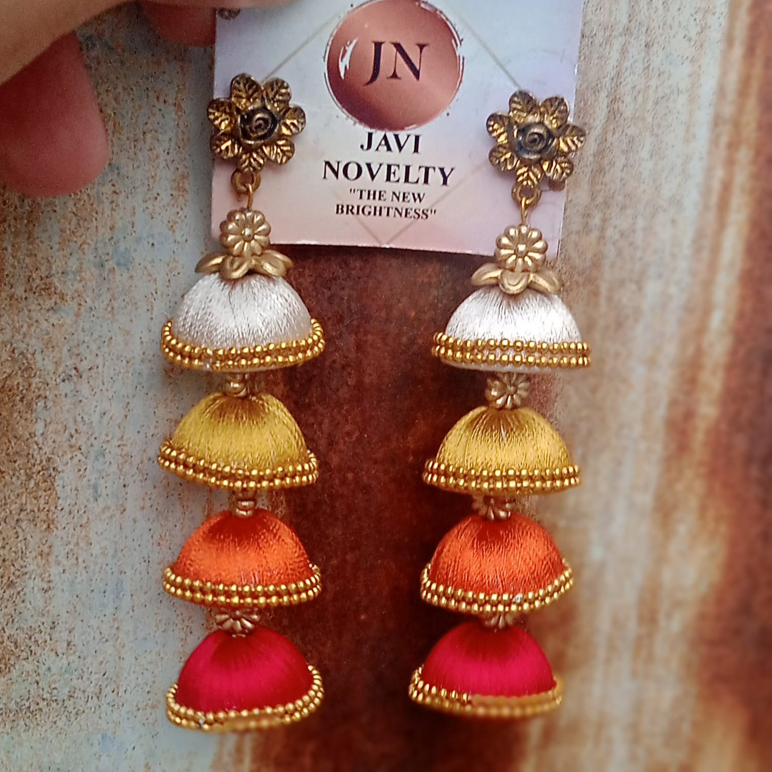 Silk Thread Earring Jhumkas at Best Price in Pune | SANKALP ARTS