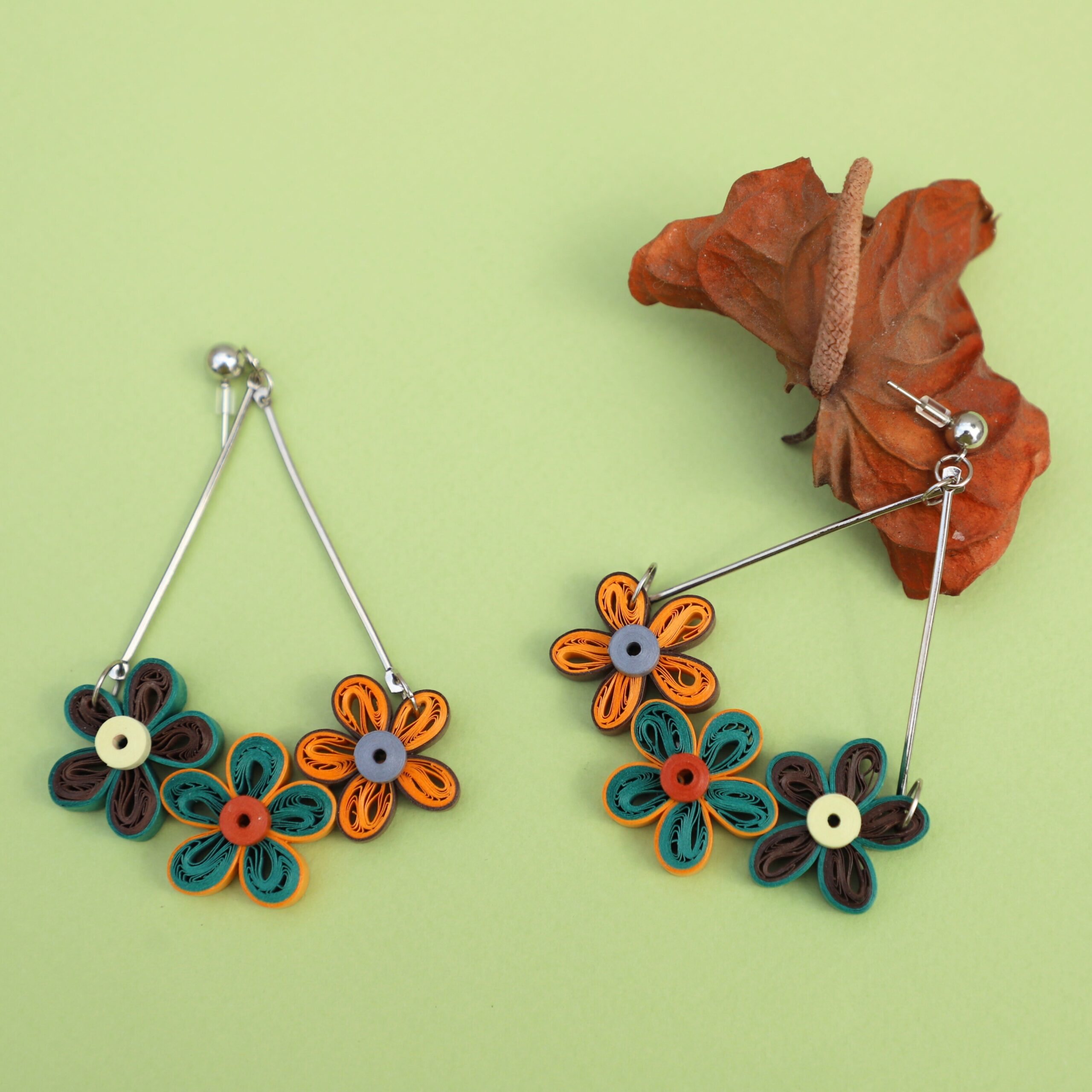 Girls Paper Quilled Earrings at Rs 80/unit in Krishnanagar | ID: 20035159173