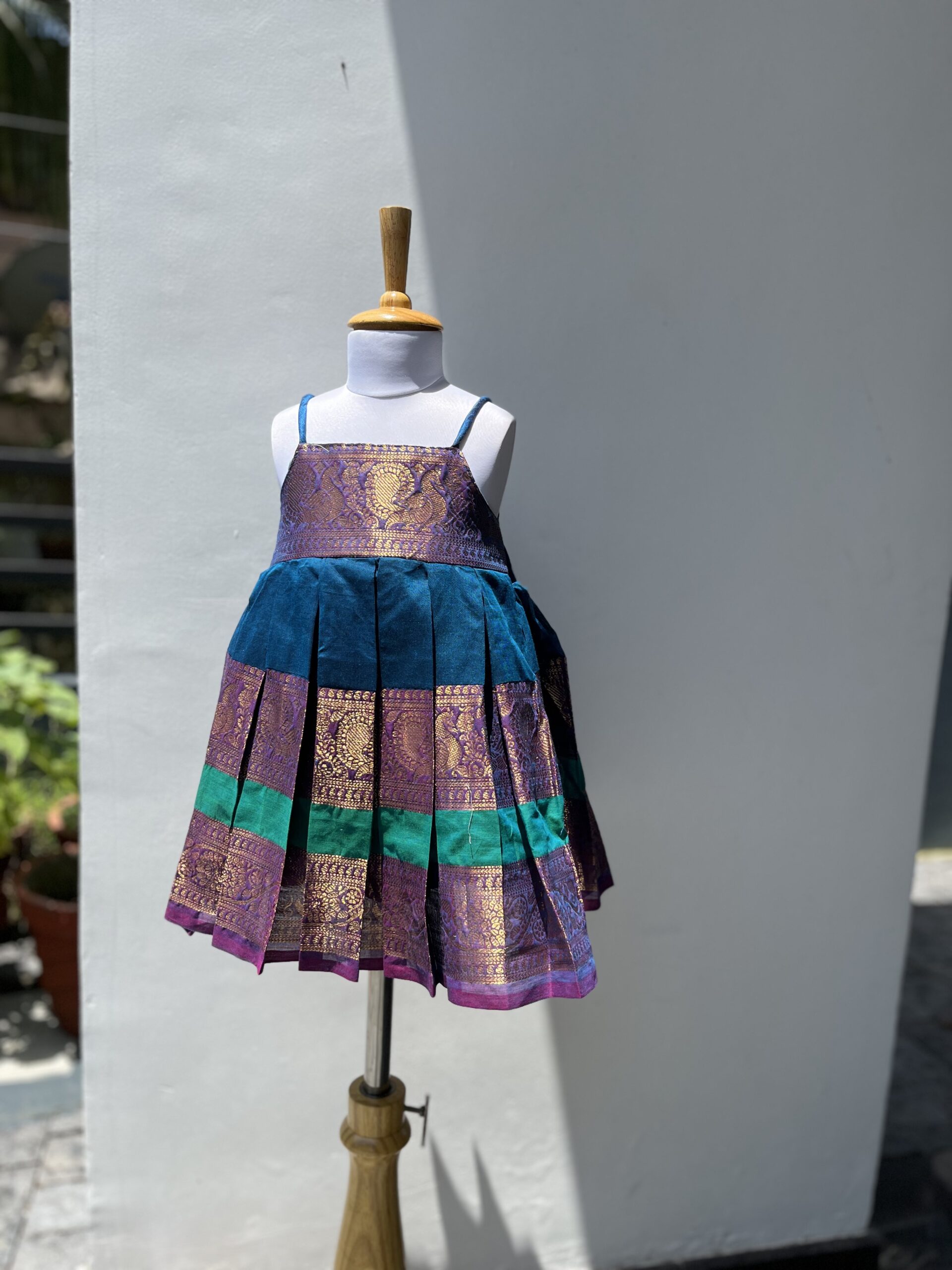 1 - 15 butter silk kids frock – www.vannamayil.com