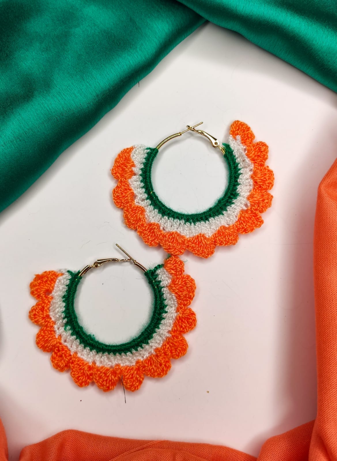 Alloy fancy National Flag Jhumki Religious and Traditional Earrings at Rs  80/pair in New Delhi