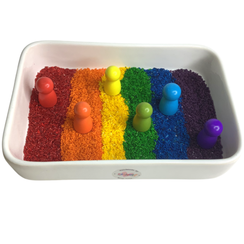 Sensory Rainbow Rice