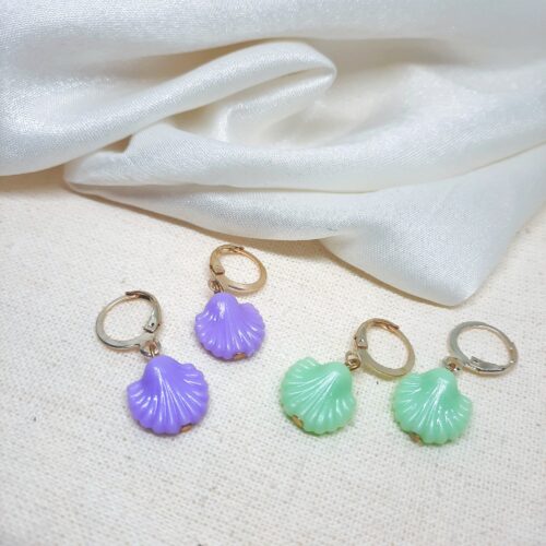 shell earrings, ight weight earrings