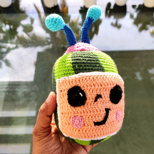 crocheted coco melon