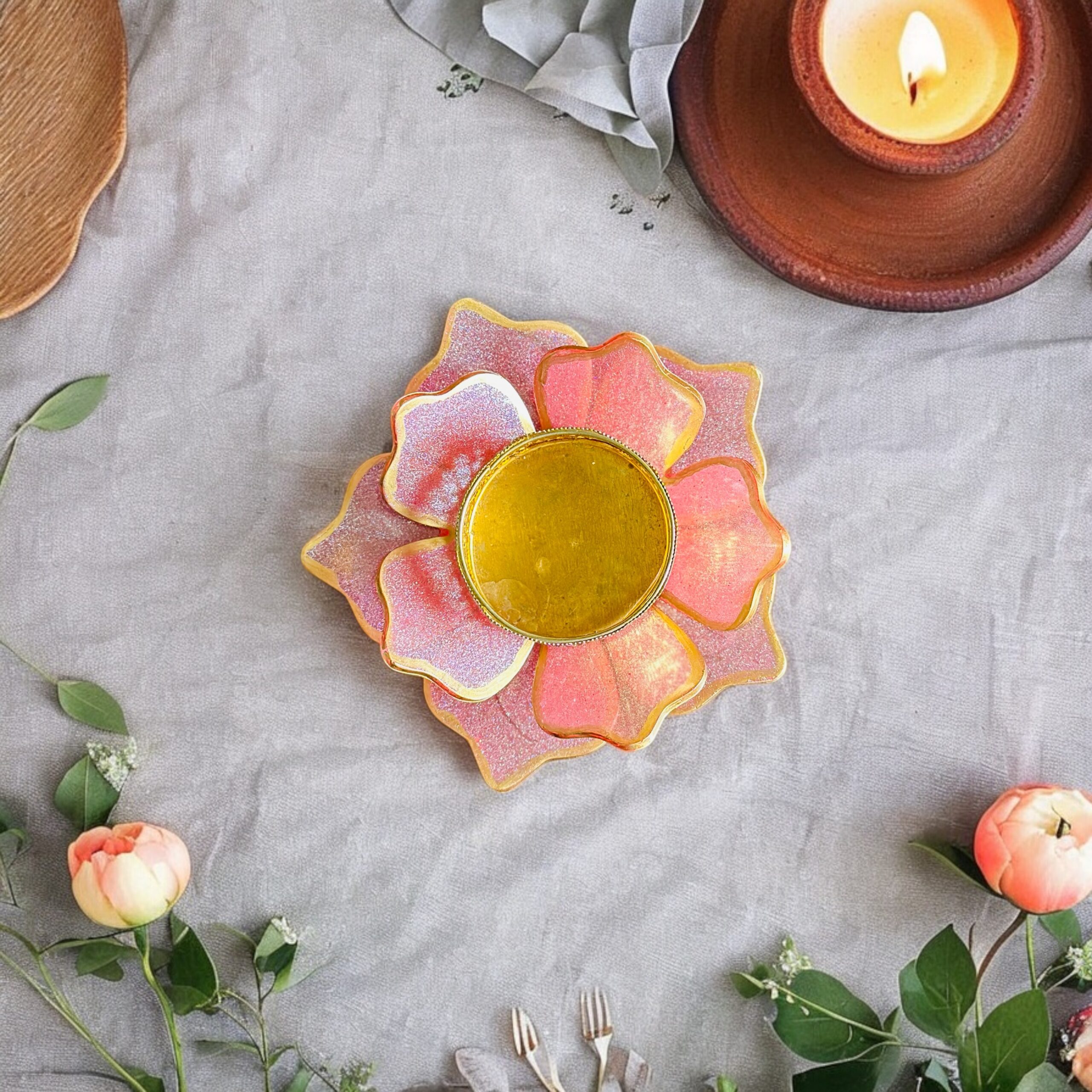 Lotus candle holder for Home Decor