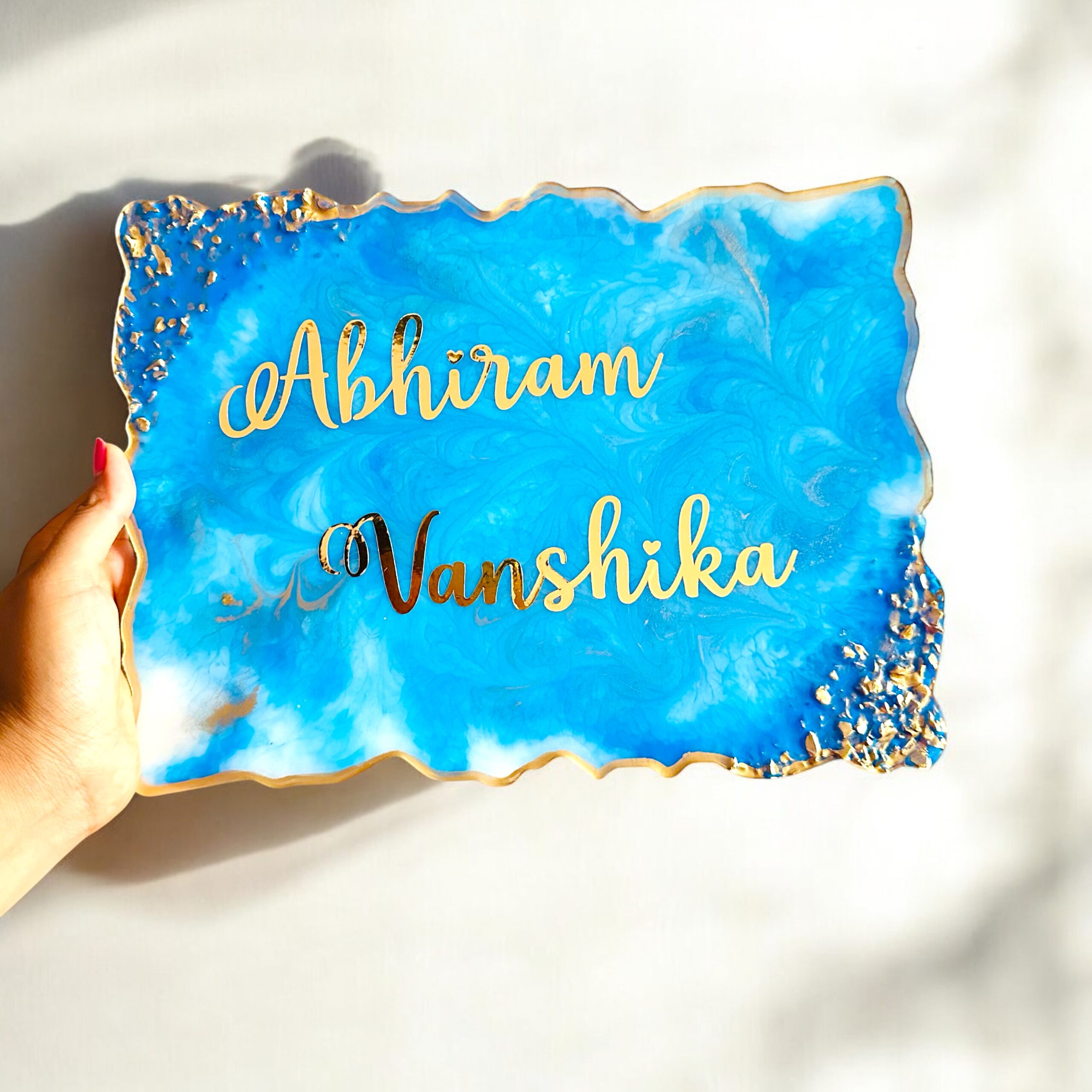 Personalized Resin Nameplate | Name Plate for Home Entrance - Image 2