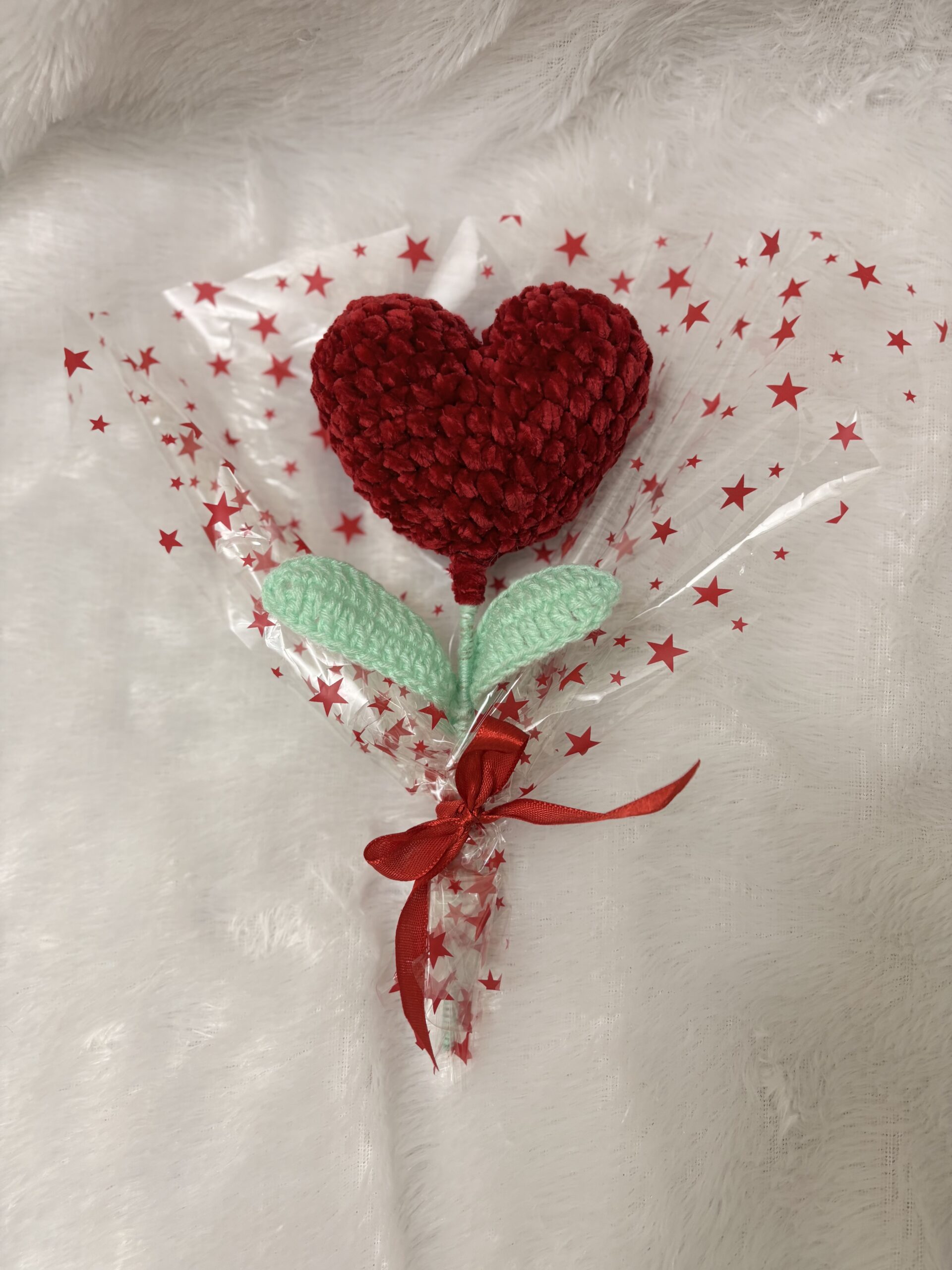 Crochet heart bouquet/ Gifts for valentines day/ Handmade crochet gifts - Image 3