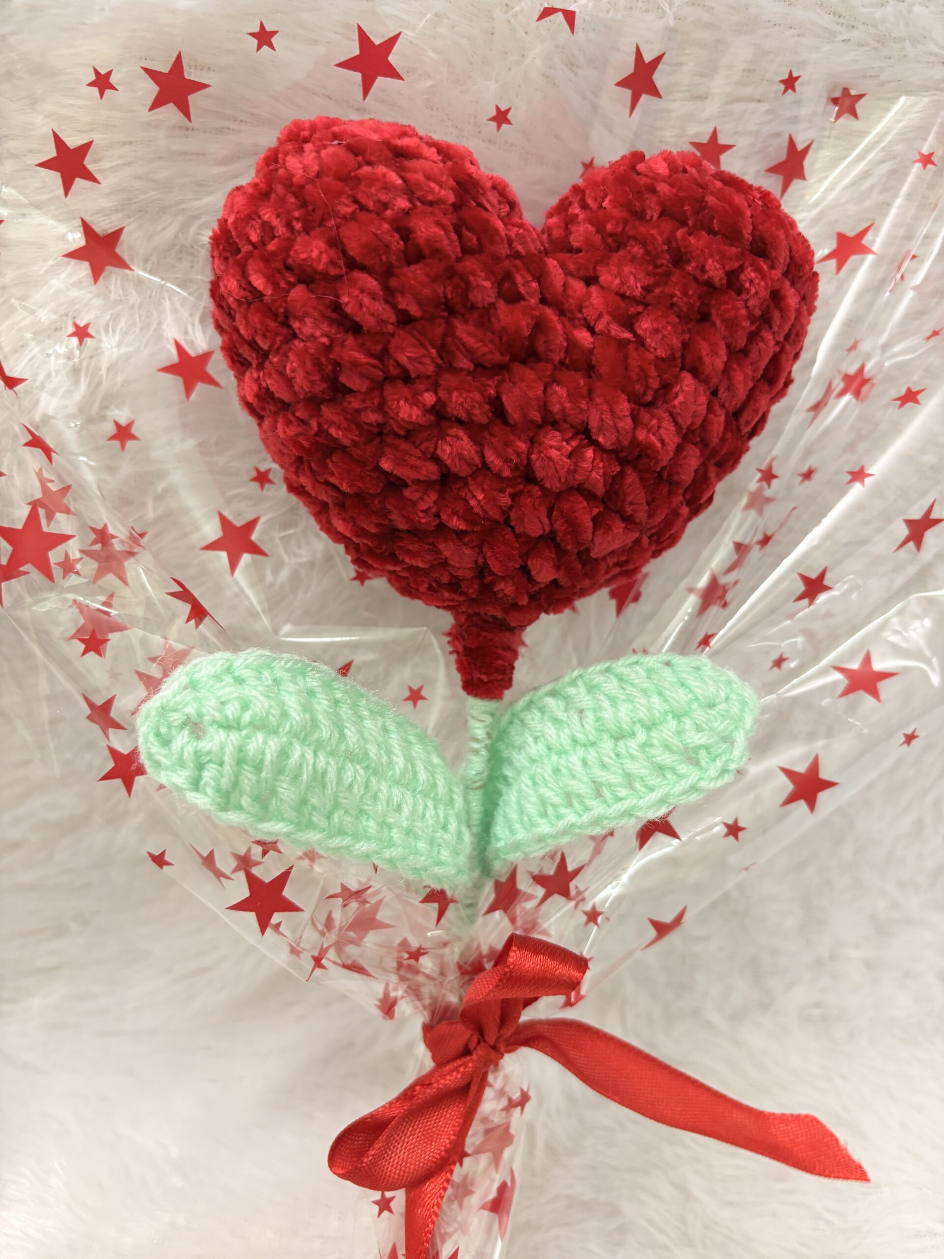 Crochet heart bouquet/ Gifts for valentines day/ Handmade crochet gifts - Image 2