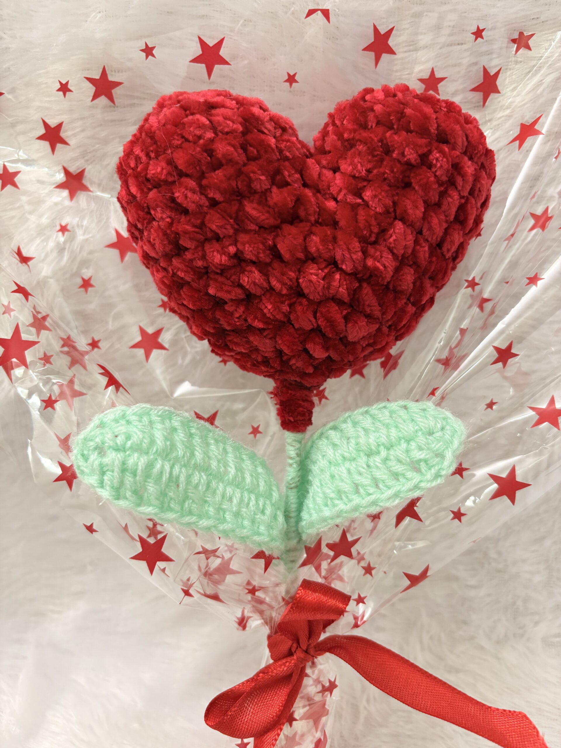 Crochet heart bouquet/ Gifts for valentines day/ Handmade crochet gifts - Image 4