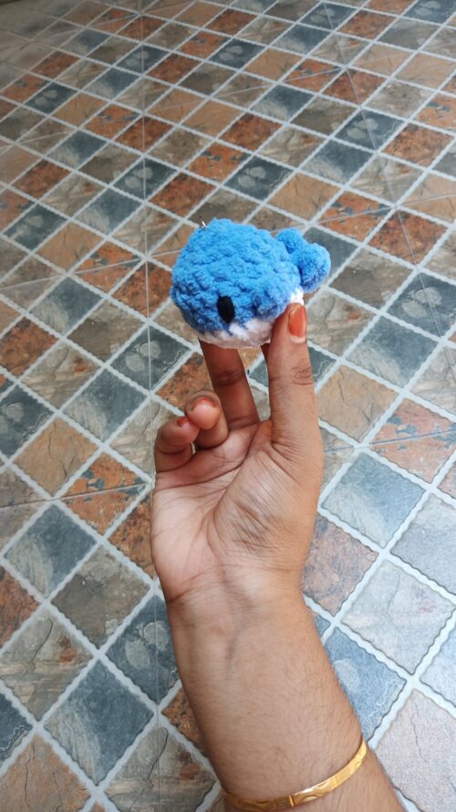 Crochet Whale Keychain/Bag Charm | Crochet Handmade Amigurumi Whale Keychain | Whale Keychain - Image 3