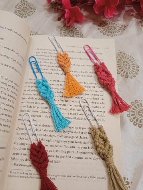 Handcrafted Macrame pin bookmarks | Macrame Bookmark | Boho | Book Love | Handmade Love