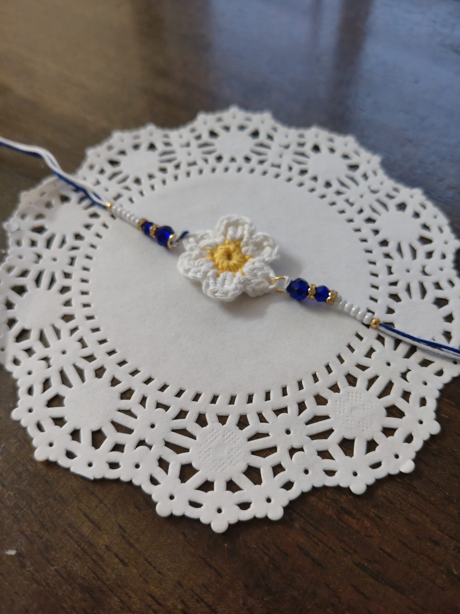 Handmade Crochet Rakhi – Soft, skin-friendly, eco-conscious, and uniquely designed – perfect for brothers, bhabhis, and kids