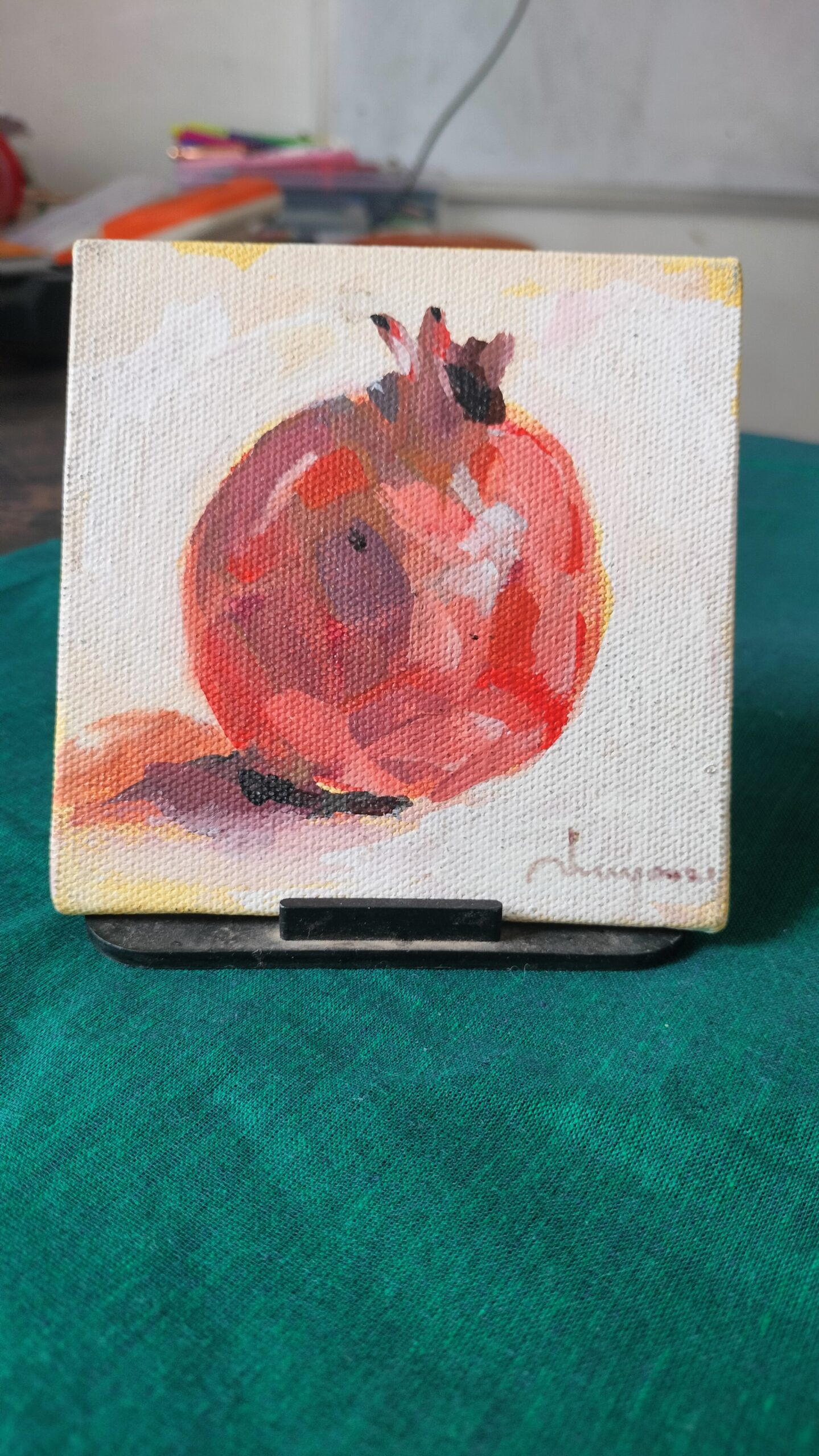 Handmade painting frame of Pomegranate | Kitchen Decor | Dining Room Wall decor - Image 3