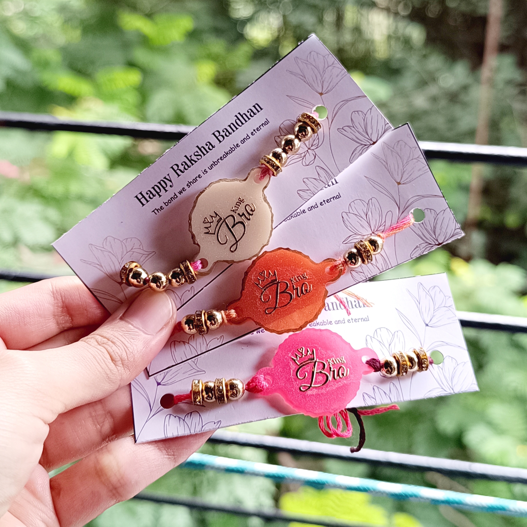 Set of 3 King Bro Rakhi