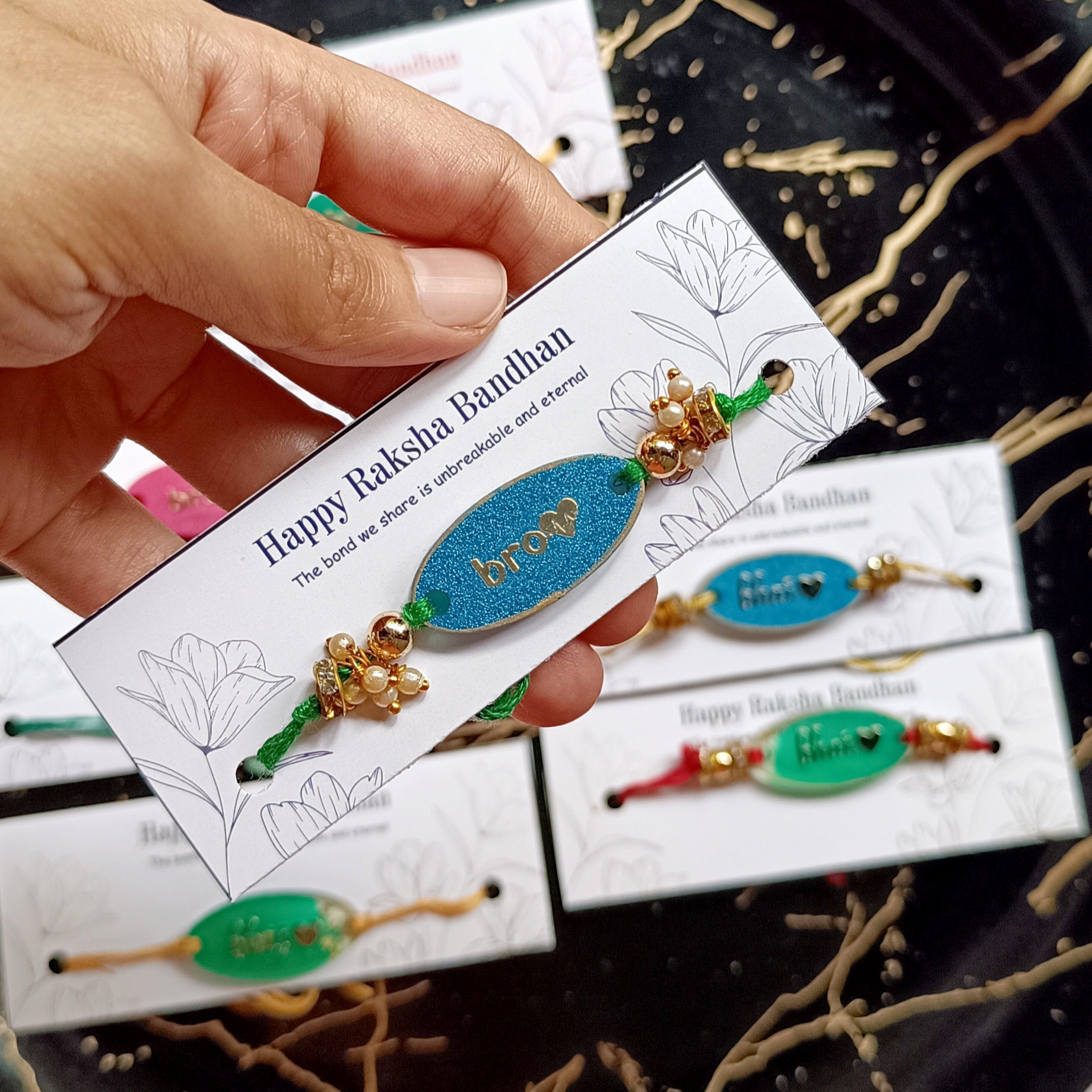 Set Of 4 Rakhi For Big Brother |Rakshabandhan - Image 2