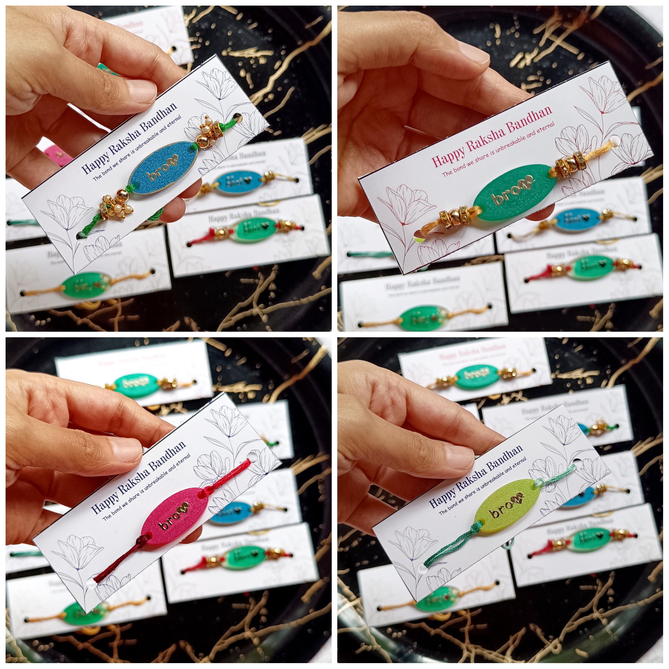 Set Of 4 Rakhi For Big Brother |Rakshabandhan - Image 5