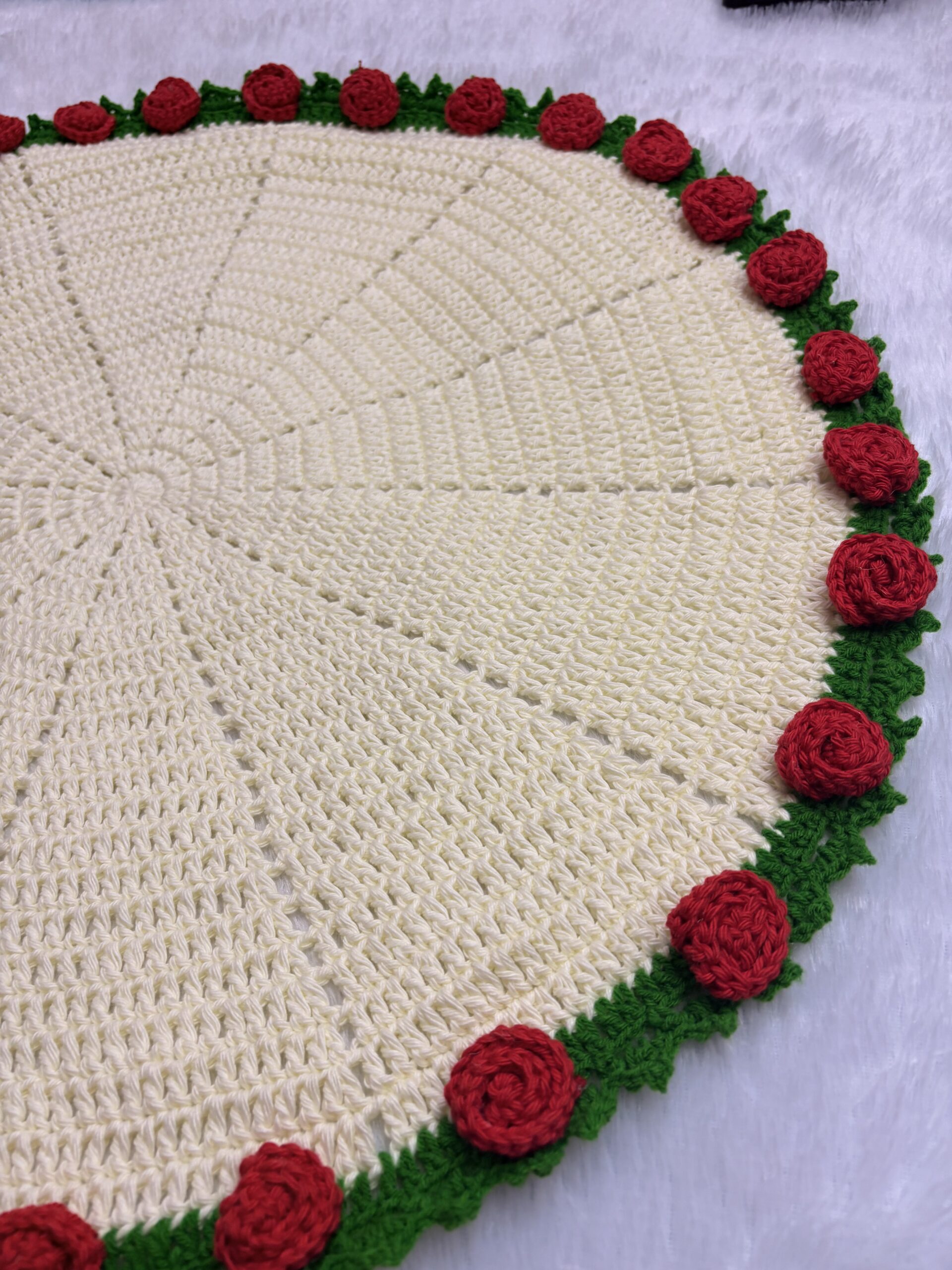 Crochet Rose Bouquet Blanket | Flower Bouquet Blanket Crochet | Ideal Gift Decoration for Anniversary Valentines Day Wedding - Image 2