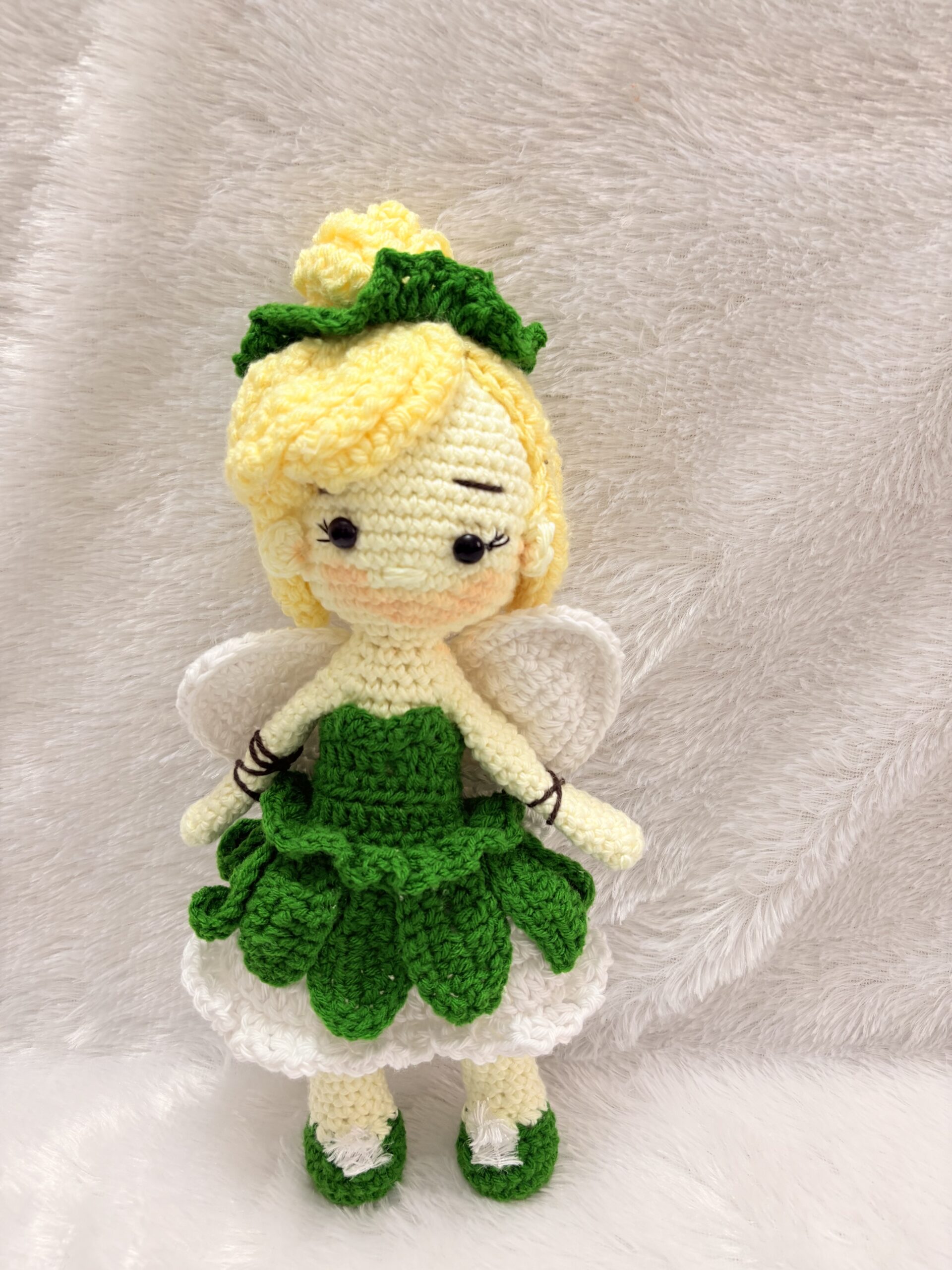 Crochet Tinkerbell Doll| Cuddle Doll | Handmade Doll - Image 4