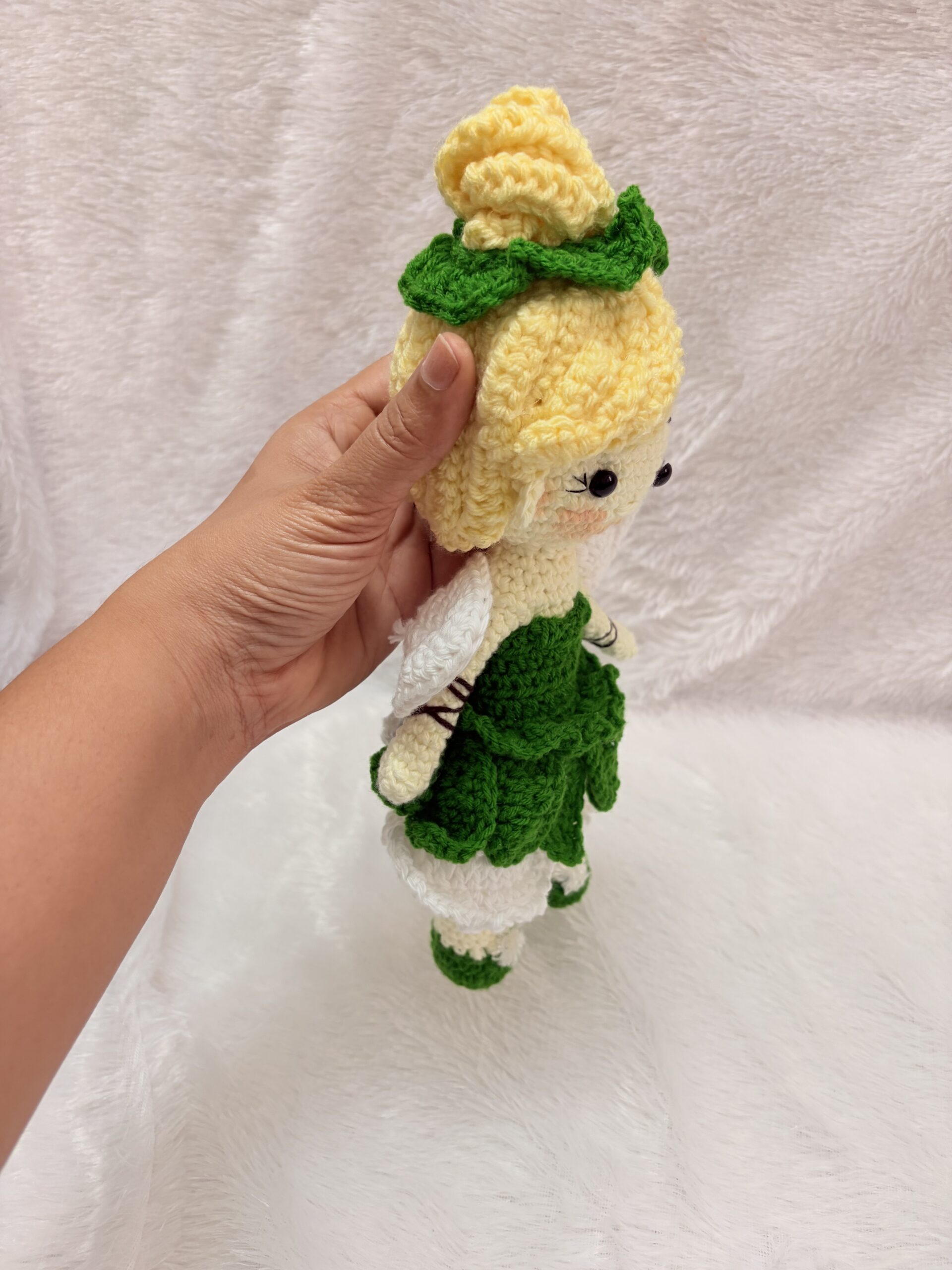 Crochet Tinkerbell Doll| Cuddle Doll | Handmade Doll - Image 3
