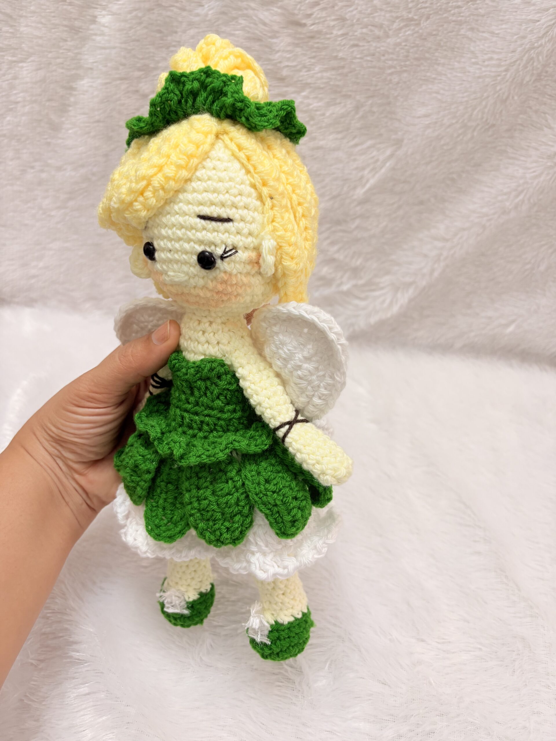 Crochet Tinkerbell Doll| Cuddle Doll | Handmade Doll - Image 2