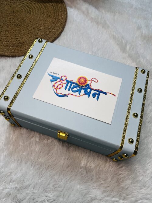 Premium leather trunk Raksha Bandhan Hamper for Brother | Sister | Bhaiya-bhabhi | Kids | Rakhi Gift Hamper | Love Rakhi Hamper | Rakhi Gift Box