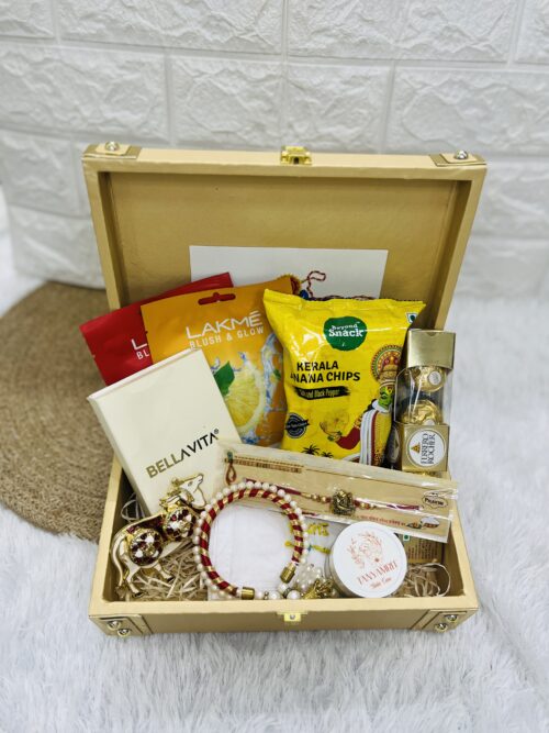 Premium leather trunk Raksha Bandhan Hamper for Brother | Sister | Bhaiya-bhabhi | Kids | Rakhi Gift Hamper | Love Rakhi Hamper | Rakhi Gift Box - Image 7