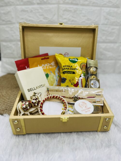 Premium leather trunk Raksha Bandhan Hamper for Brother | Sister | Bhaiya-bhabhi | Kids | Rakhi Gift Hamper | Love Rakhi Hamper | Rakhi Gift Box - Image 8