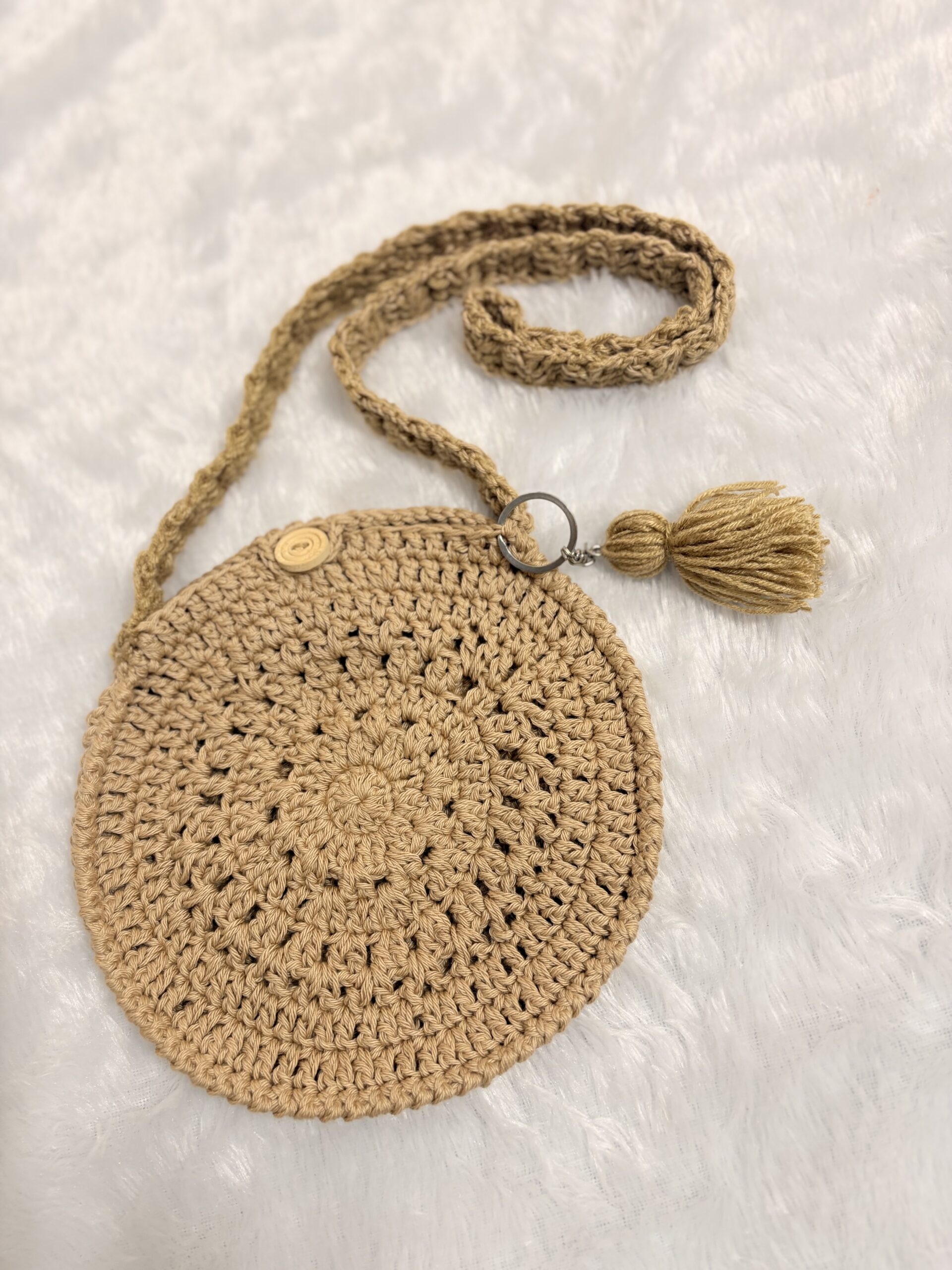 Crochet Sling bag/ Handmade shoulder bag - Image 2