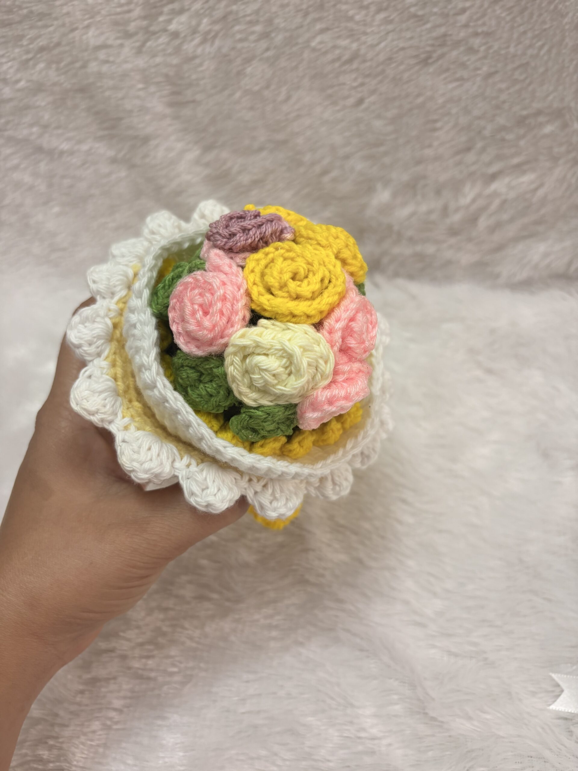 Crochet reversible doll bouquet/ unique gift ideas/ Everlasting bouquet with doll - Image 11