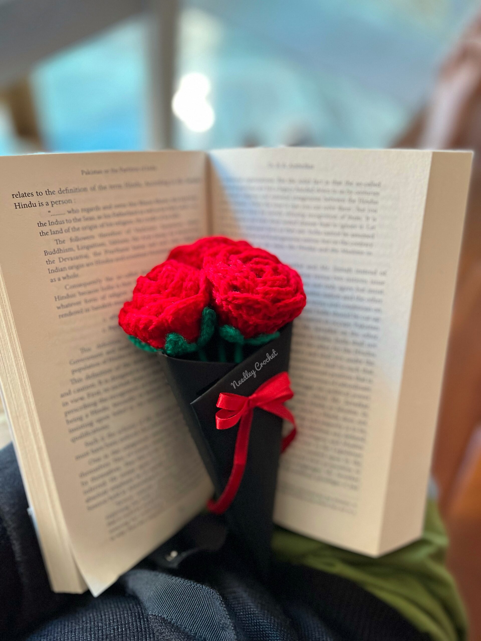 Crochet rose bouquet | Handmade Crochet Rose Flower Bouquet | Handcrafted Crochet Roses - Image 3