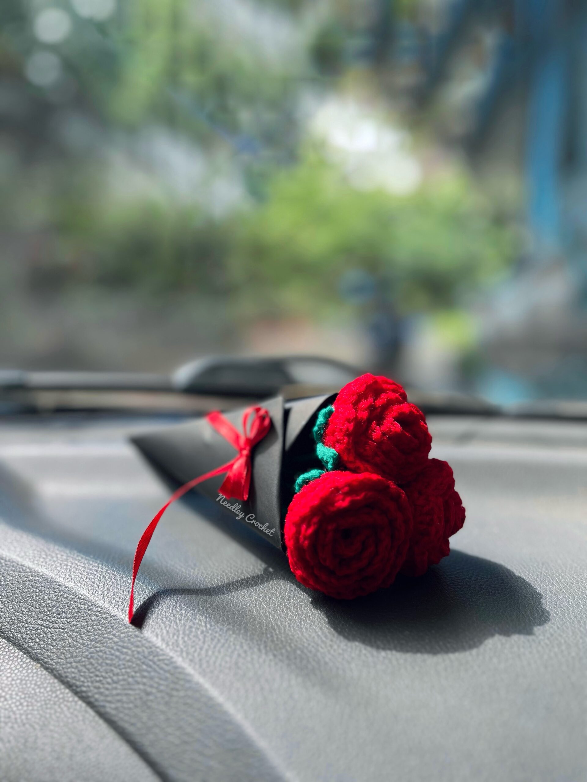 Crochet rose bouquet | Handmade Crochet Rose Flower Bouquet | Handcrafted Crochet Roses - Image 7