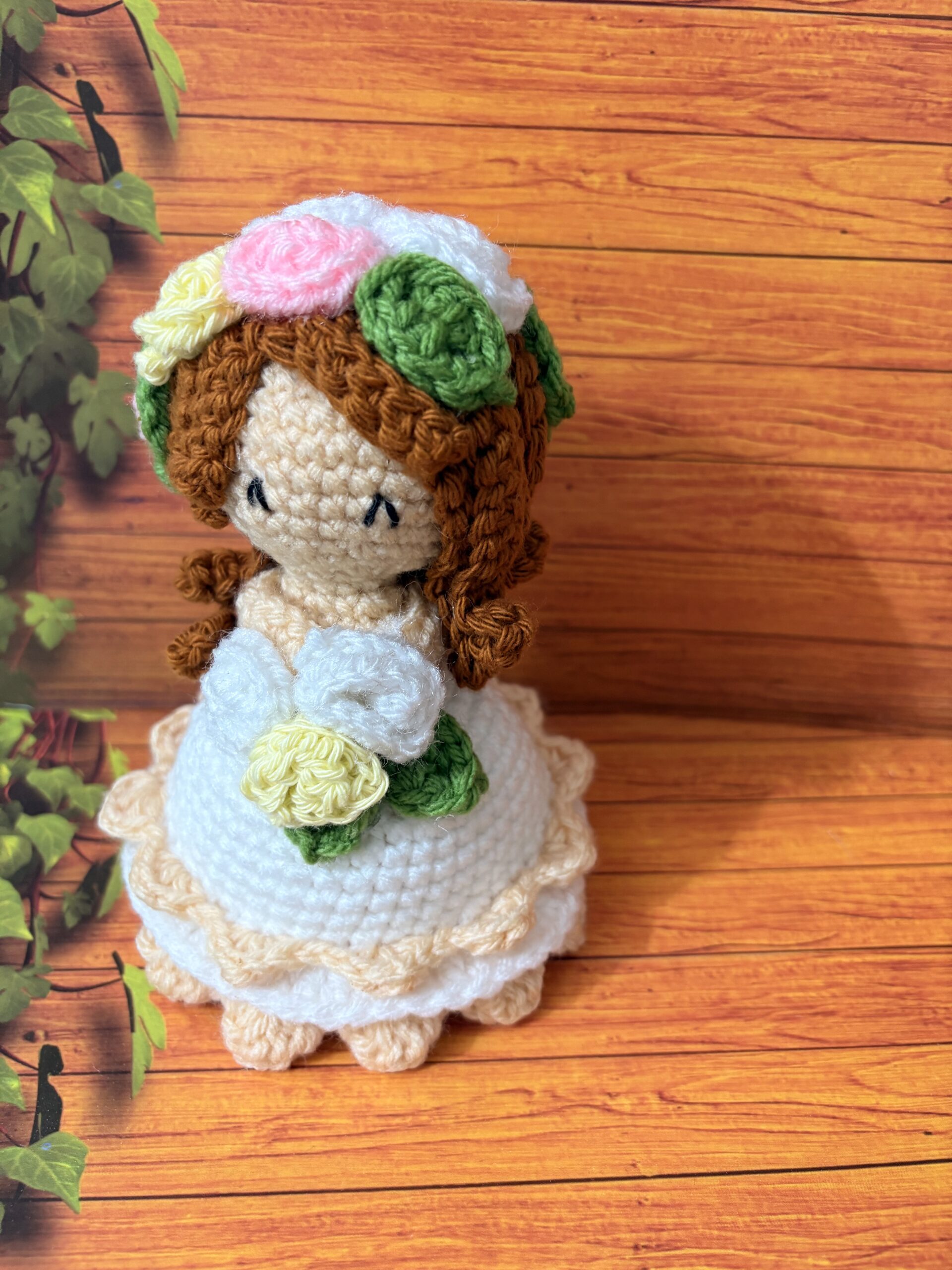 Crochet reversible doll bouquet/ unique gift ideas/ Everlasting bouquet with doll - Image 5