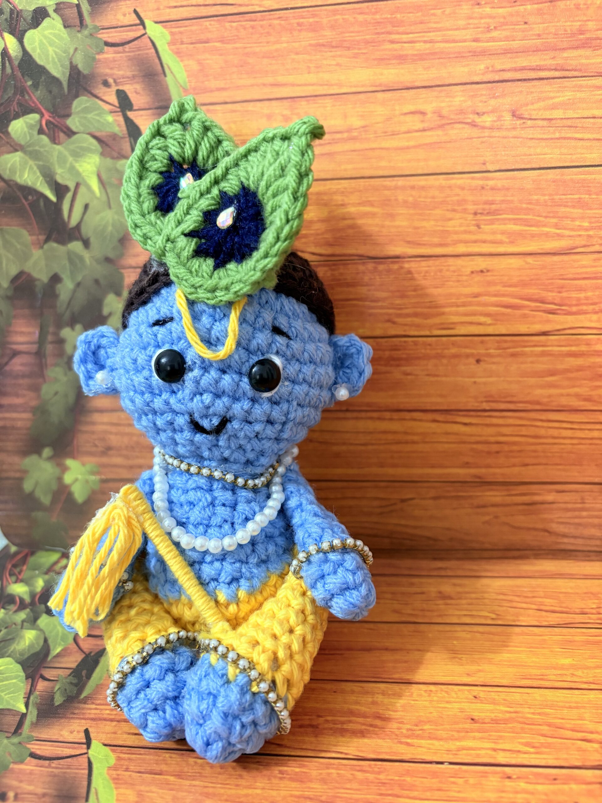 Crochet cute Krishna doll | Baby Krishna Doll | Krishna Plush Toy - Image 4