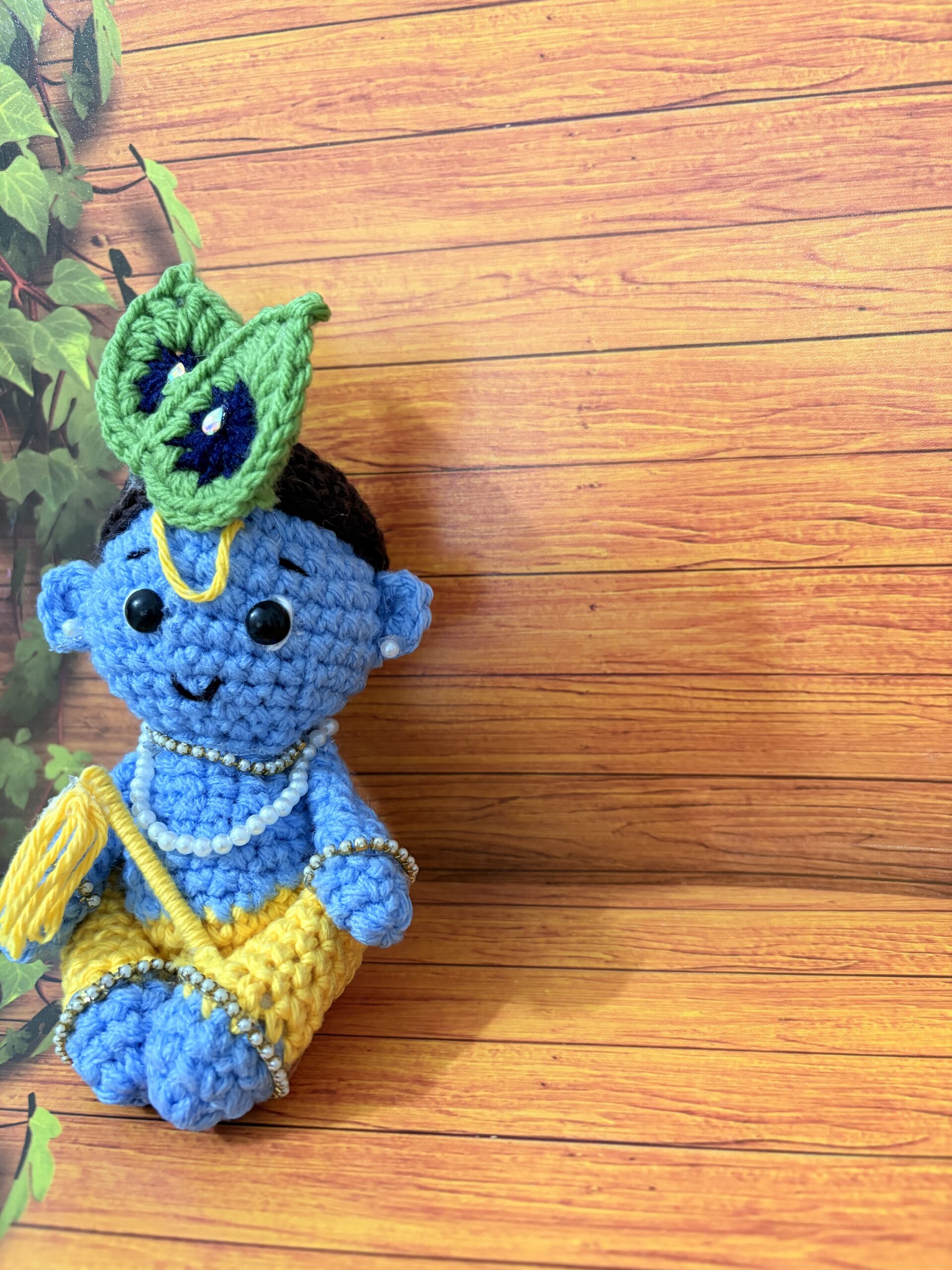 Crochet cute Krishna doll | Baby Krishna Doll | Krishna Plush Toy - Image 3