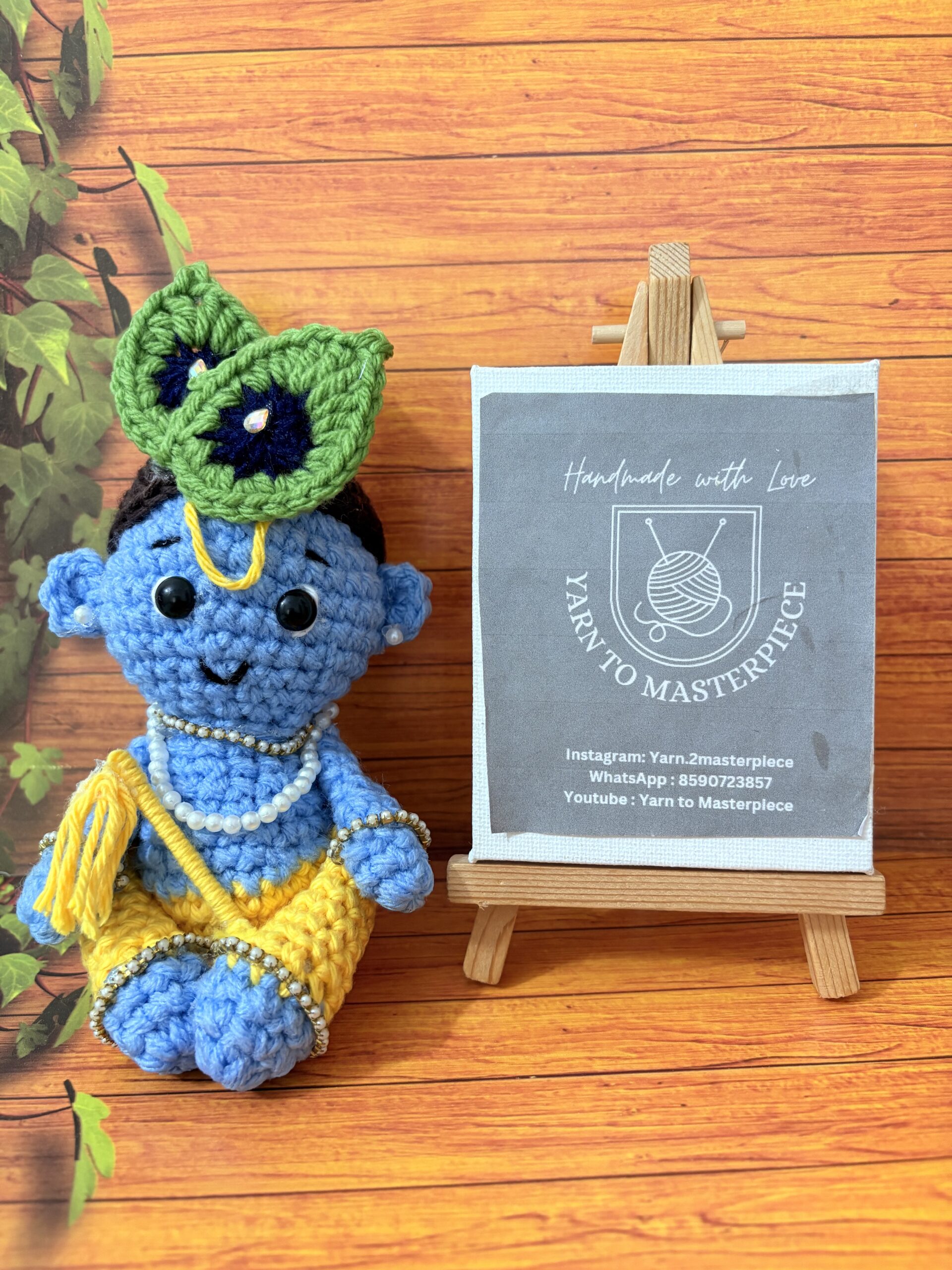 Crochet cute Krishna doll | Baby Krishna Doll | Krishna Plush Toy - Image 5
