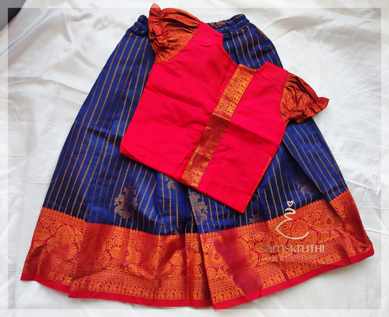 Onam| Pattupavada| Ethnic wear| Festive wear| Kidswear - Image 2