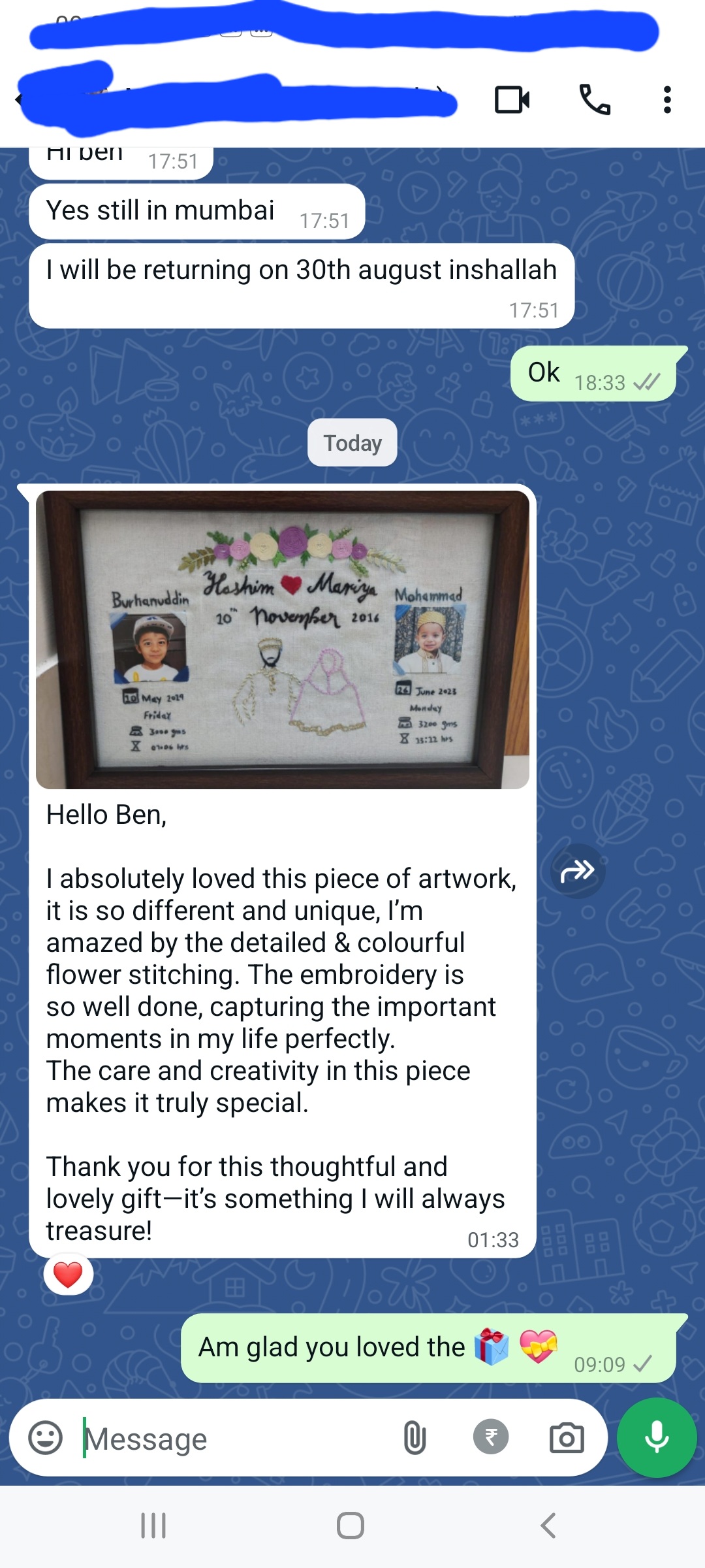 Couples wedding journey - hand embroidered/ hand embroidery/ wall decor/ wall frame/ personalized/ customized/ wedding gift/ anniversary - Image 4