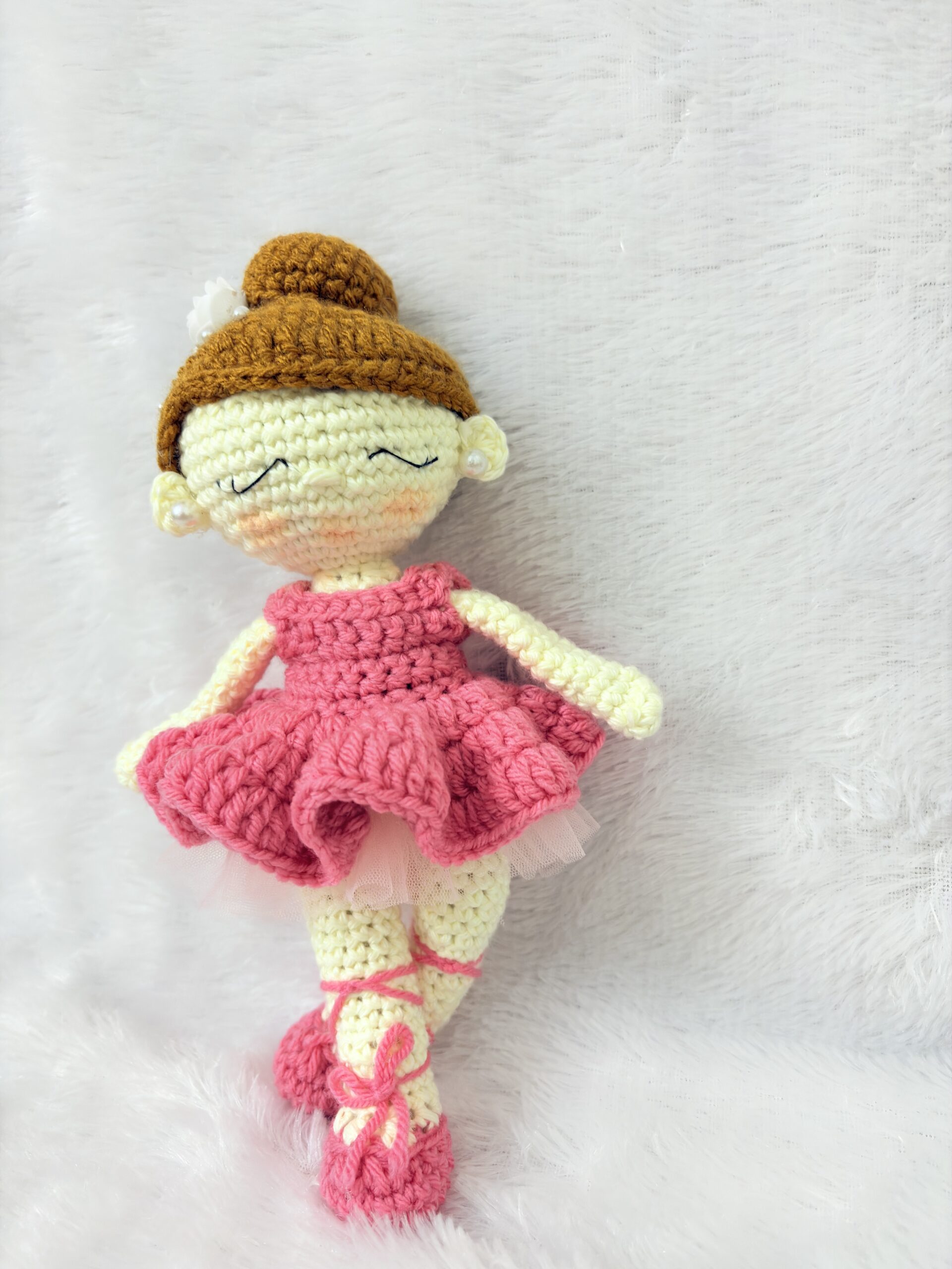 Ballerina Crochet Doll (Pink) | Amigurumi Gift, Birthday Gifts, Ballerina Gift Toys, Crochet Gift, Amigurumi Doll, Knitted Doll, Finished Doll - Image 2