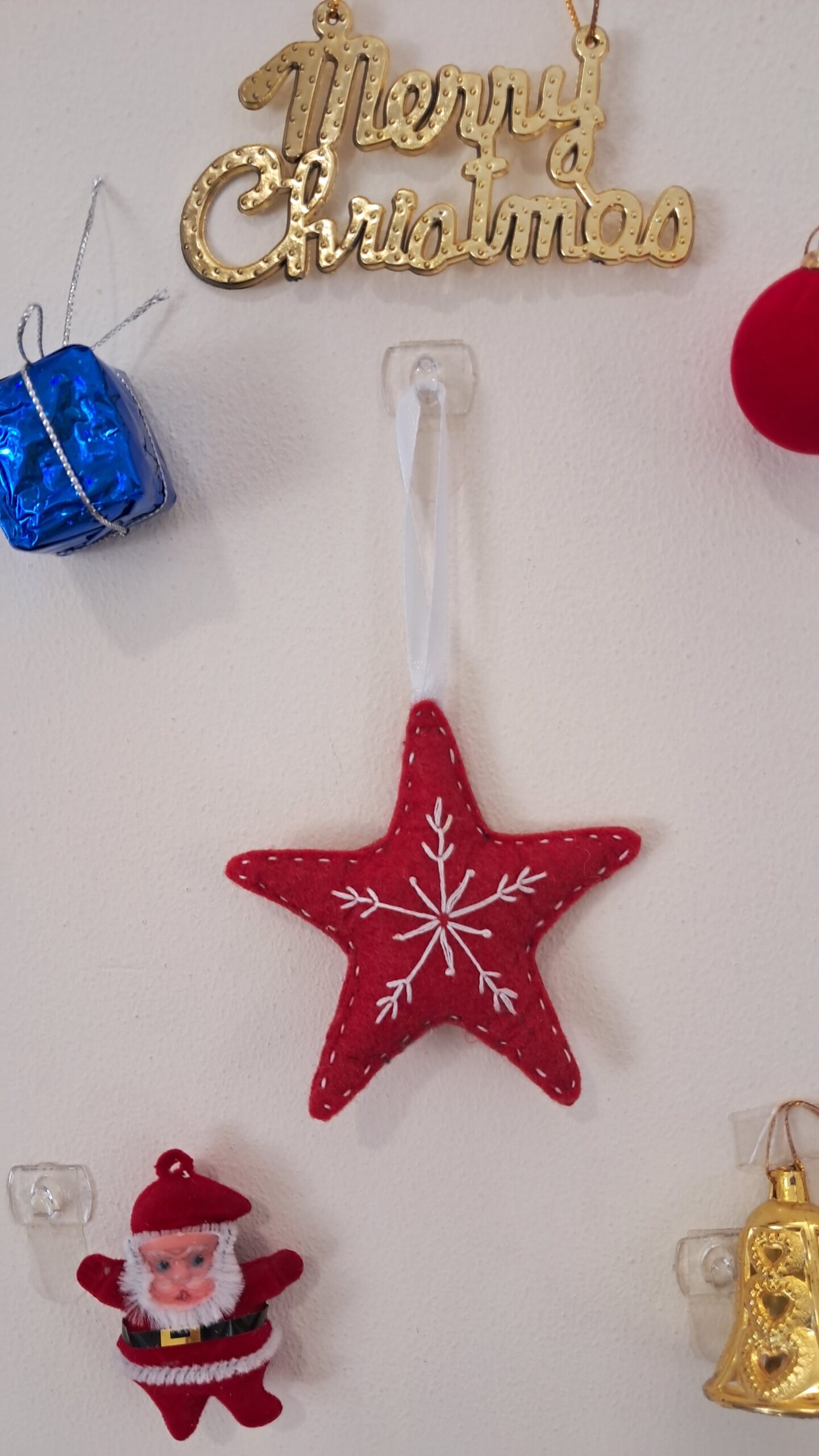 Christmas Ornaments, Hand embroidery, hand embroidered, Christmas decor, Felt, hand made, Hand crafted - Image 10