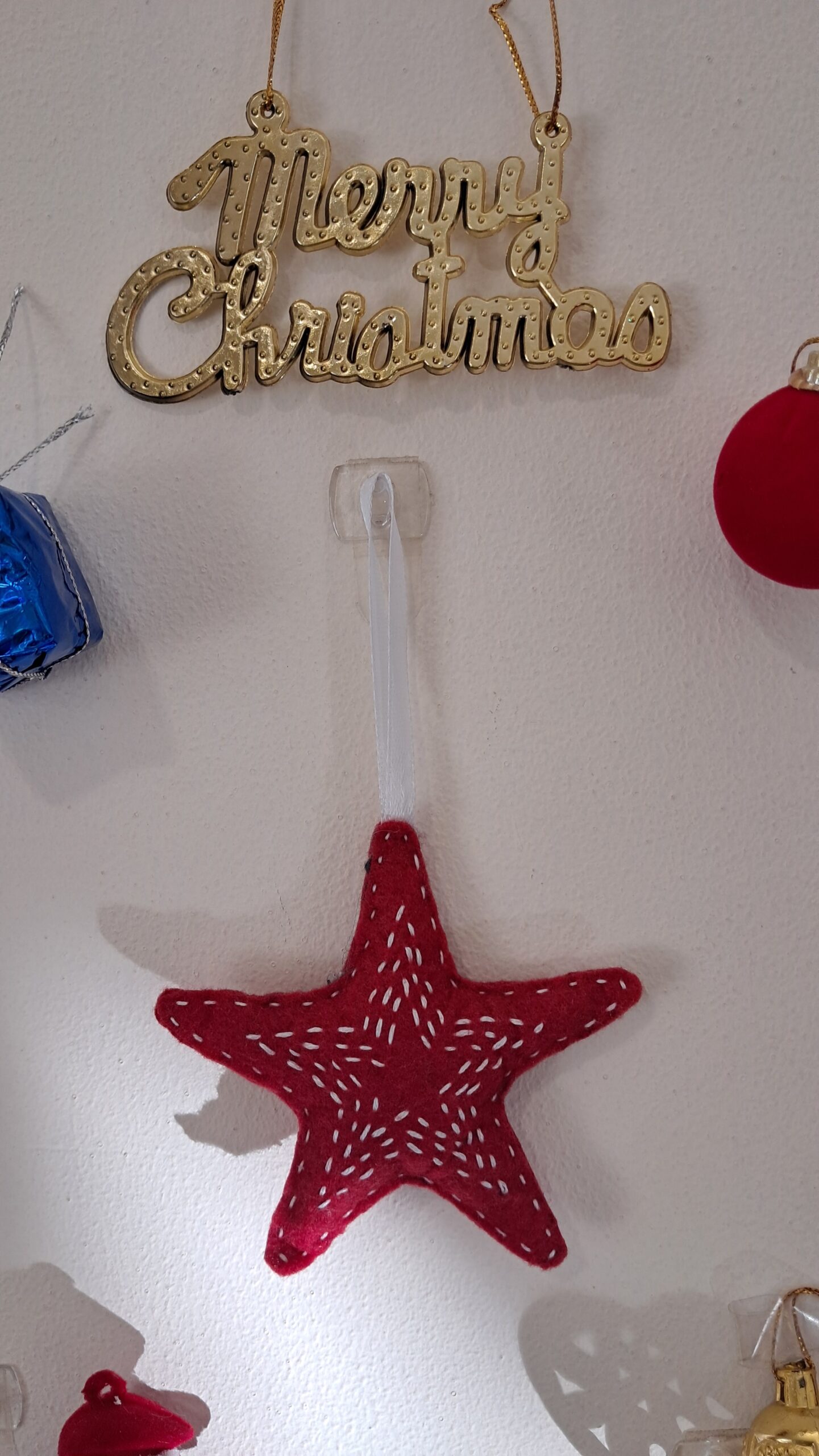 Christmas Ornaments, Hand embroidery, hand embroidered, Christmas decor, Felt, hand made, Hand crafted - Image 2